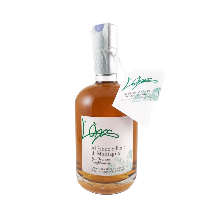 Grappa Aromatizzata al Fieno e Fiori di Montagna - L'Ones